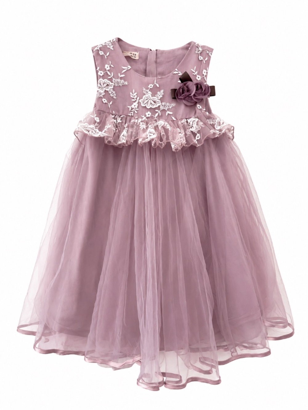 ZraB Girls Mauve Tulle Party Dress Size 5/6